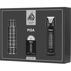 LATTAFA Pride Pisa комплект Парфюмна вода 100 ml + Парфюмна вода 20 ml + Спрей за тяло 200 ml