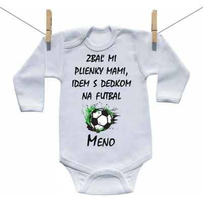 Boodyy Body s dlhým rukávom Idem s dedkom na futbal