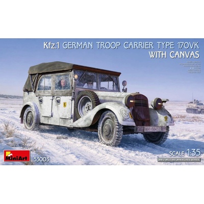 Miniart 1/35 Kfz.1 German Troop Carrier Type 170VK w/Canvas