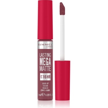 Rimmel Lasting Mega Matte леко течно матиращо червило 16 часа цвят Ravishing Rose 7, 4ml