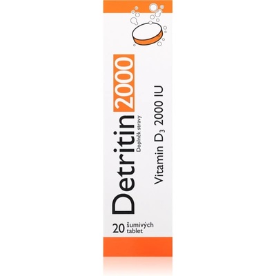 Detritin Vitamin D3 2000 IU šumivé tablety s vitamínem D 20 tablet