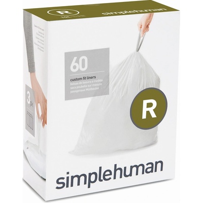 Simplehuman Sáčky 10 L typ R zatahovací 3 x 20ks 60 sáčků 15 µm CW0253-1