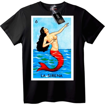 NOONEBRAND Тениска La Sirena русалка - 6XL, White