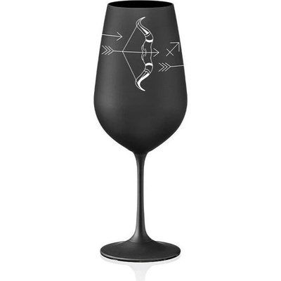 Crystalex pohár Zverokruhy Strelec čierna 550 ml