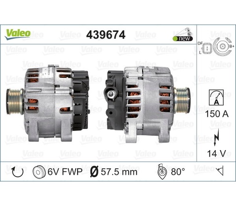 Alternátor VALEO 439674