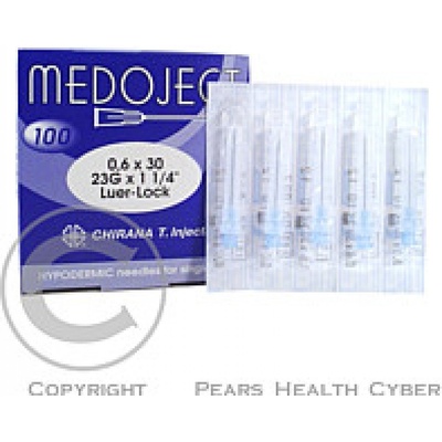 Chirana Injekční jehla 0,6 x 25 modrá jednorázová 100 ks – Zboží Mobilmania