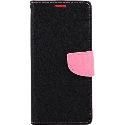 Pouzdro TopQ Xiaomi Redmi Note 9T knížkové černo-růžové