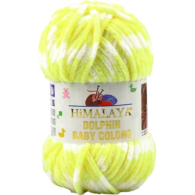 Himalaya příze Dolphin Baby Colors 80426 světle žlutá s bílou