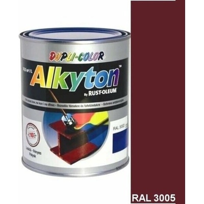 ALKYTON Hladký Saténový RAL 3005 polomat 750ml, RAL 3005