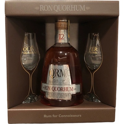 Quorhum 12 Sistema Solera 40% 0,7 l (dárkové balení 2 sklenice)