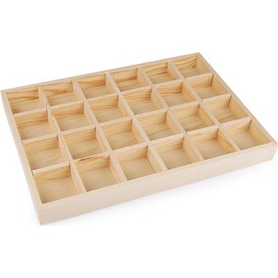 Prima-obchod Dřevěné plato / organizér 24x35 cm, barva přírodní sv.