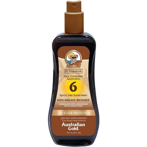 Australian Gold Bronzer Spray Gel SPF6 237ml Protector - Brown