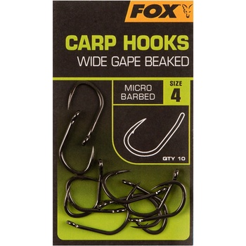 Fox Carp Hooks Wide Gape Beaked vel.2 10 ks