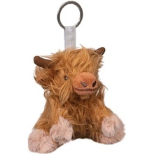 Přívěsek na klíče Wrendale Designs Plyšová Highland Cow Gordon Kráva