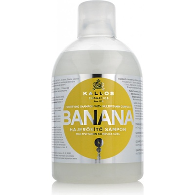 Kallos KJMN Banana posilňujúci šampón1000 ml