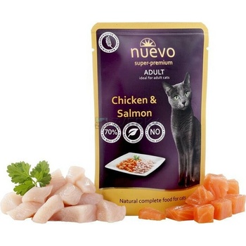 Nuevo Cat Adult Chicken & Salmon 16 x 85 g