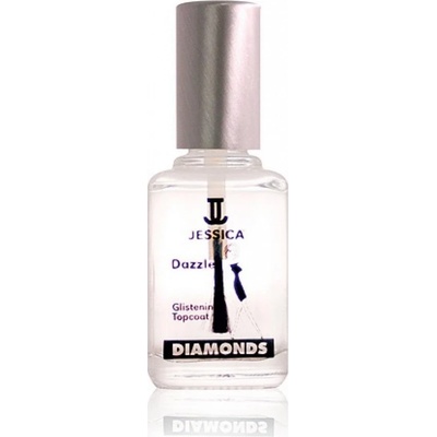 Jessica nadlak s diamantovým prachem Diamonds Dazzle Top Coat 15 ml