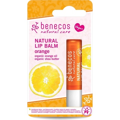 benecos balzám na rty pomeranč BIO VEG 4,8 g