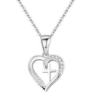 HARAHU Колие Elegant Cross - Сребърен KP28756