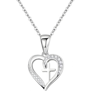 HARAHU Колие Elegant Cross - Сребърен KP28756