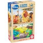 Educa Пъзел Educa от 2 x 50 части - Животни приятели (EDU13144) - baby