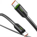 USAMS Кабел за данни USAMS YU Type-C - Type-C, 100 cm, ЧЕРЕН SJ734USB01 (SJ734USB01)