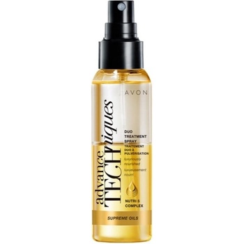 Avon Advance Techniques Supreme Oils intenzívne vyživujúci sprej s luxusnými olejmi pre všetky typy vlasov (Duo Treatment Spray with Nutri 5 Complex) 100 ml