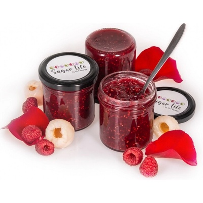SUGAR LIFE DŽEM MALINA, LITCHI A RŮŽE 175 g