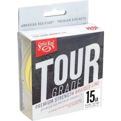 Strike King Splietaná Šnúra Tour Grade Blade Yellow 150 m 0,22 mm 15 lb
