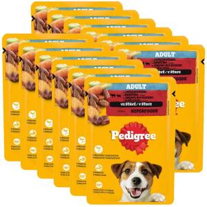 PEDIGREE Adult консерви с говеждо и агнешко в сос 12 x 100 г