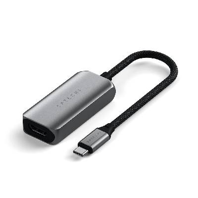 8K USB-C to HDMI 2.1 Adapter - адаптер с поддръжка на 8K за свързване от USB-C към HDMI (тъмносив)