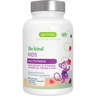 Igennus Be kind Kids Multivitamin Gummies - 90 гумени бонбони