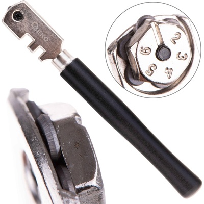 GEKO Řezačka na sklo, 6 řezných koleček 61549 G02697