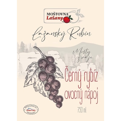 Moštovna Lažany Lažanský mošt černý rybíz 750 ml