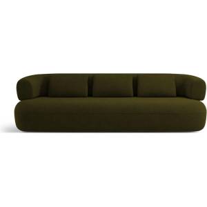 Micadoni Зелен диван от букле 226 cm Jenny - Micadoni Home (MIC_4S_67_F1_JENNY2)