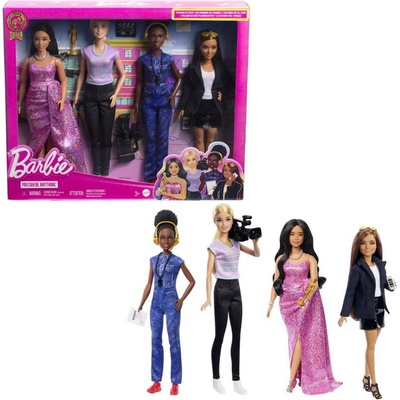 Mattel Barbie Sada 4ks panenek filmové povolání HRG54