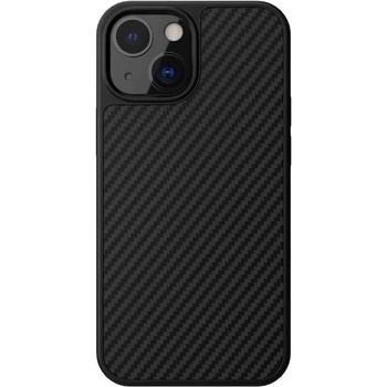 Nillkin Synthetic Fiber Carbon Case - силиконов (TPU) калъф за iPhone 13 (черен)