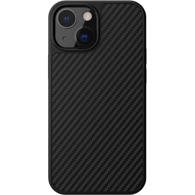 Nillkin Synthetic Fiber Carbon Case - силиконов (TPU) калъф за iPhone 13 (черен)