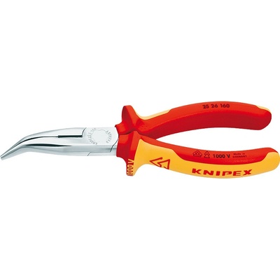 KNIPEX Kleště půlkulaté s břity, čelisti zahnuté 40°, 160 mm, izolované 1000 v, knipex 2526160 – Zboží Dáma