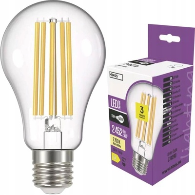 Emos LED žárovka Filament A67 17W E27 teplá bílá