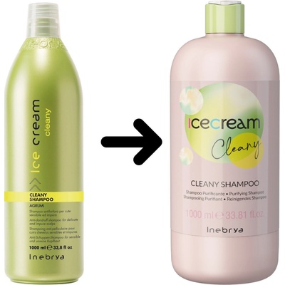 Inebrya Cleany šampón proti lupinám pre citlivú pokožku hlavy Anti-Dandruff Shampoo for Delicate and Impure Scalps 300 ml