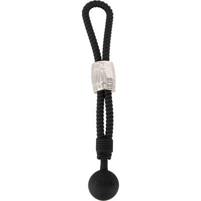 Rebel Heavy Rope Cock Strap with Ball Black