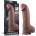 Lovetoy 13" Dual Layered Silicone Cock XXL Brown