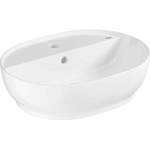 GROHE Essence - Мивка за плот, 50х39 см, с преливник, с отвор за смесител, Алпийско бяло 103566SH00 (103566SH00)