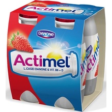 Actimel Danone Jogurtové mlieko jahoda, 4 x 100ml