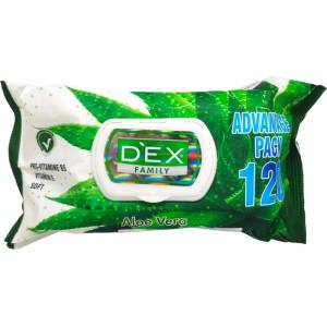  Dex мокри кърпи, 120 броя, 530гр, Алое