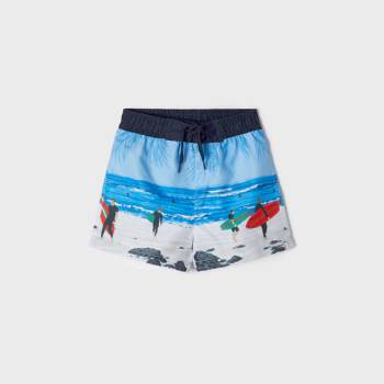 Image 1 of MAYORAL Шорти за плаж със сърфисти за момче в светло синьо Майорал