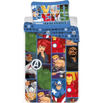 Jerry Fabrics Obliečky Avengers 3D 140x200 70x90