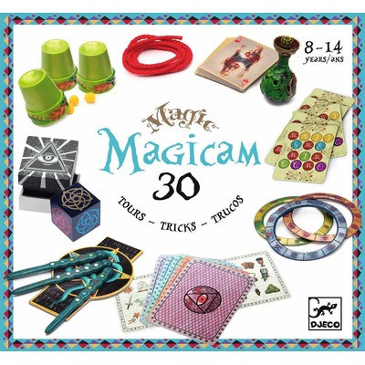 DJECO Детски комплект за фокуси Djeco - Magicam, 30 фокуса (DJ09966)