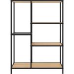 Unique Furniture Библиотека от декор от дъб в черен и естествен цвят 80x112x35 cm Altino - Unique Furniture (46890001)